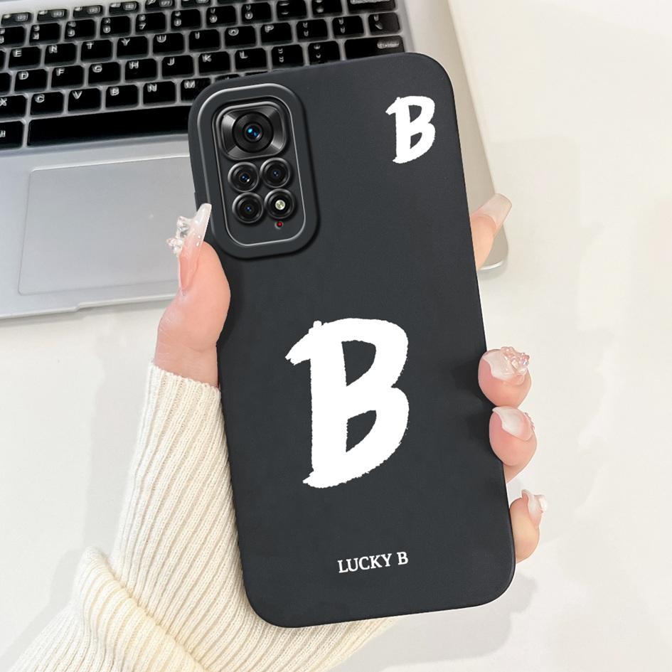 For Xiaomi Redmi Note 11S 4G Case Lovely Letters Soft Silicone Shockproof Phone Cover For Redmi Note 11 Pro Plus Note11 4G Funda