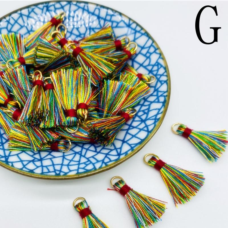 100-10pcs Polyester Trim Fringe Tassel Sewing Curtains Accessories DIY Keychain Cellphone Straps Pendant Tassels Jewelry Making