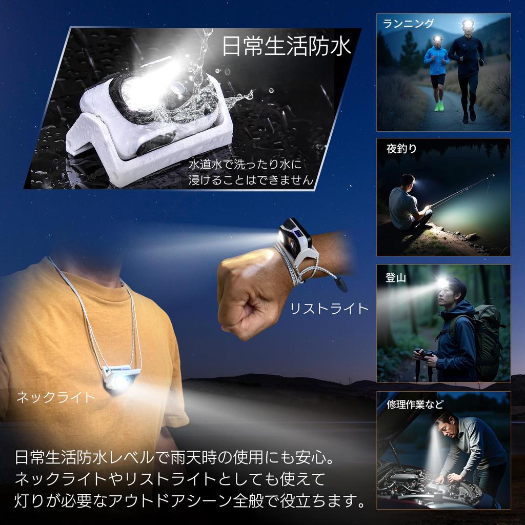 TeamOneDay by Hakone Ekiden Rechargeable Lightweight 220 for Outdoor Sensor MINI LED Perfect [Supervised Runners] Headlight, 38g, Lumens, Waterproof,