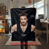 French legendary rock singer and actor Johnny Hallyday blanket soft home furnishing nap decoration four seasons warm Sherpa blanket U6