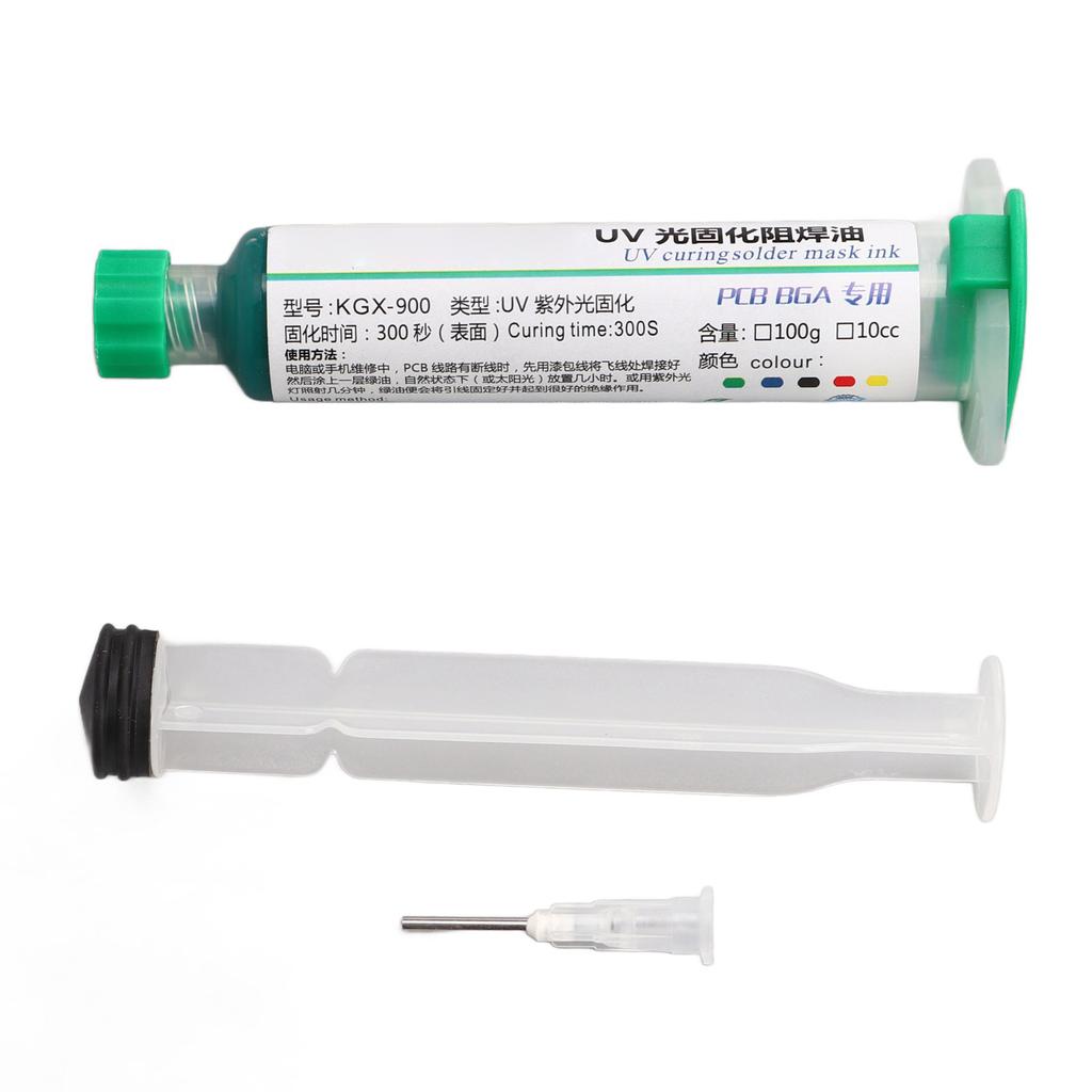 2 Pcs Solder Mask Ink PCB BGA Insulation Protection UV Curing Solder Resist Ink for Computer Mobile