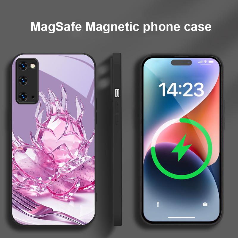 Familiar Dragon Fruit For Magsafe Samsung S25 S25 Edge S25Ultra S8 9 10 20 S21 Pro 22 Plus S23 FE S24 Ultra Glass Phone Case