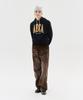 AECA Vintage Washing Coduroy Wide Pants-Brown