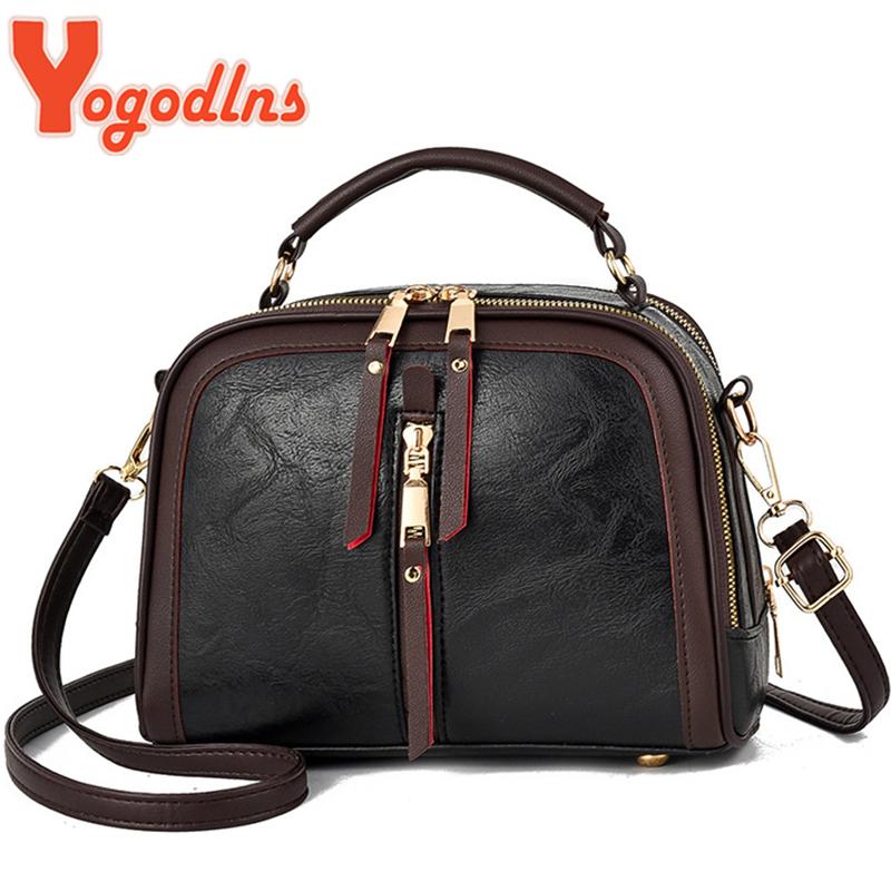Yogodlns Crossbody Bags For Women PU Leather Ladies Fashion Solid Color Bag Female Designer Shoulder Bag