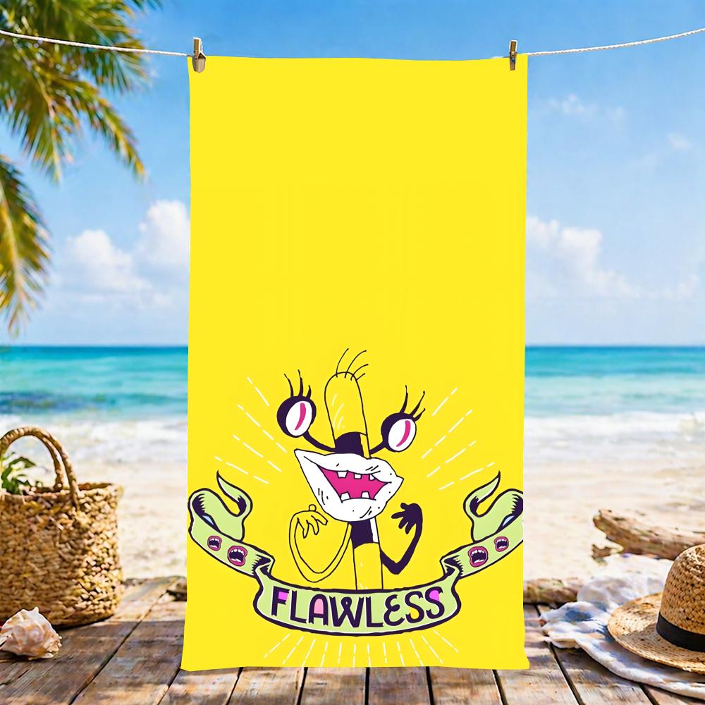 A-Aaahh!!! Real Monsters-S Towel Microfiber Beach Towel, Quick-Dry, Sand-Free, Ultra-Fine Fiber, Super Soft.