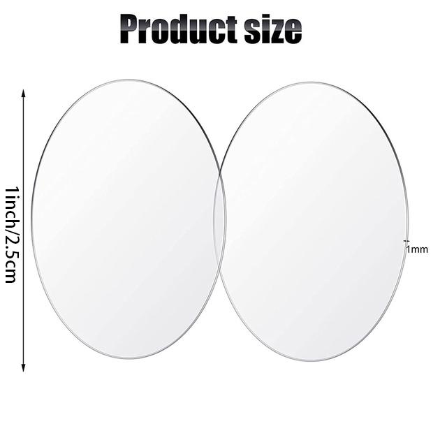 25/50PCS Clear Acrylic Circles Blanks Acrylic Discs Transparent Plexiglass Disk Round Acrylic Sheet for DIY Projects and Crafts 25PCS