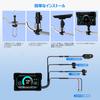 PARKVISION Motorcycle Dash Cam with 1080P Simultaneous Front and Rear Auto GPS Location Tire Pressure Music Earphone Large Touch Operates Even with
