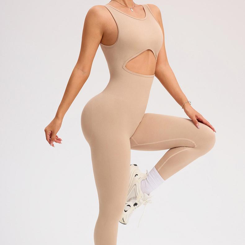 

Летне-осенний комбинезон для спортзала 2025 года, женский фитнес-костюм, эластичный комбинезон на бретелях, спортивный комбинезон для женщины, спортивный костюм, одежда для йоги, длинные брюки, одежда для тренировок L абрикосовый