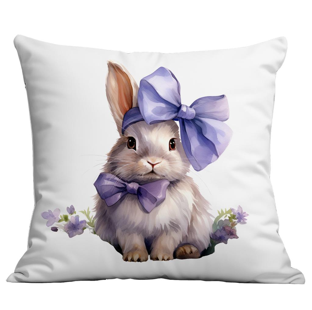 Hot Easter Bunny Purple Series Pillow Case with Pillow Case with A Variety of Pillow Covers Available