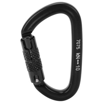 Aluminum Auto Locking Climbing Carabiner Clips Twist Lock DRing Clip Hook for Hiking
