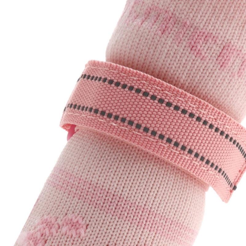 Breathable Dog Socks With Thick Grip Rubber Soles Pet Socks For Outdoor Indoor Protect Paws Safe On Hard Floor