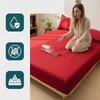 Waterproof Bed Sheet Bedcover Solid Color Bed Protector Cover Mattress Topper Quilted Cotton Waterproof Bed Sheet