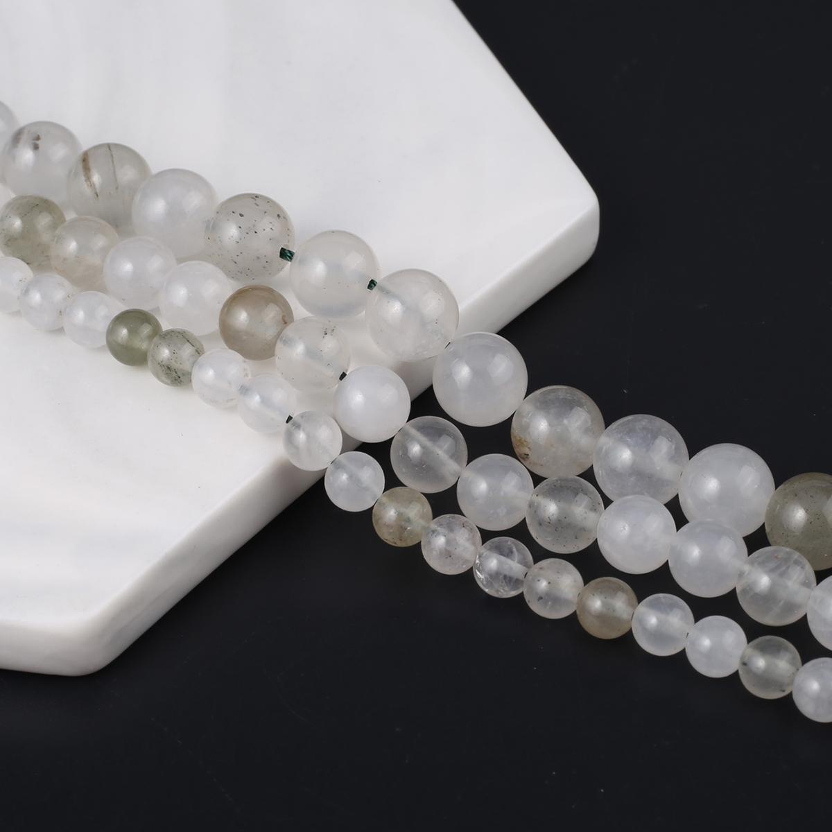 

Маленькие бусины из натурального камня, изоляционные бусины из ледяного кварца, подвески для изготовления ювелирных изделий, ожерелье, браслет, серьги, аксессуар 6mm