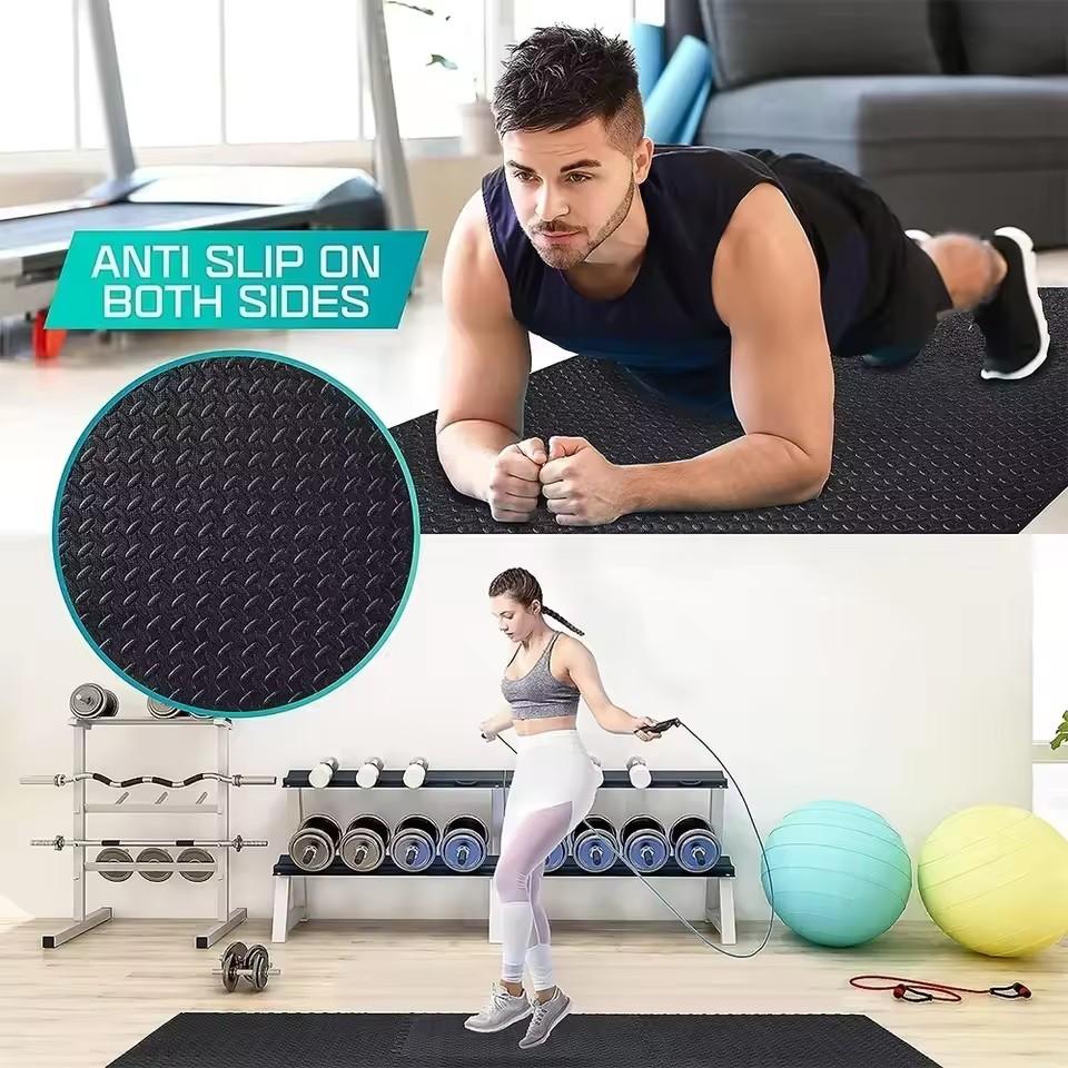 Puzzle Fitness Mat EVA Interlocking Foam Floor Tiles Sports Protection Yoga Home Gym Equipment Mat Non-Slip Floor Mat for Kids