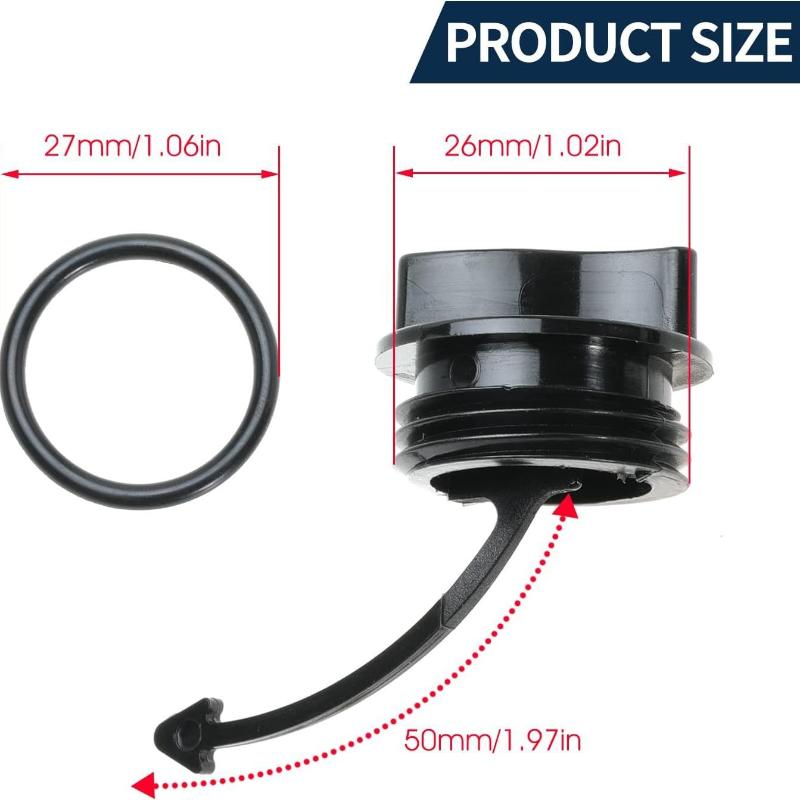 1/4 Sets Black Drain Plug With O-Ring For Seadoo Spark Rxt  Gtx Wake Drain Plug Replaces 292001352 292001320 292002024