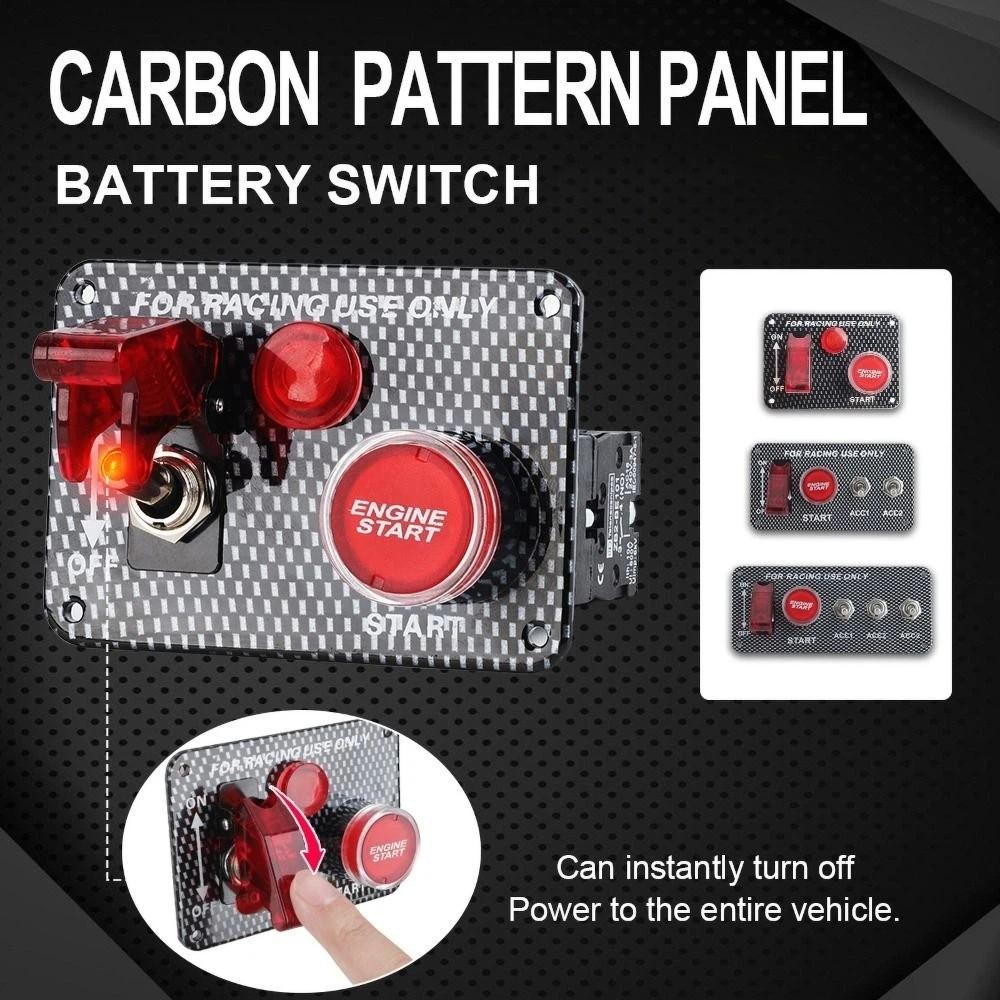 Ignition Combination LED Ignition Switch Panel Racing Car Engine Start Push Button Racing Car