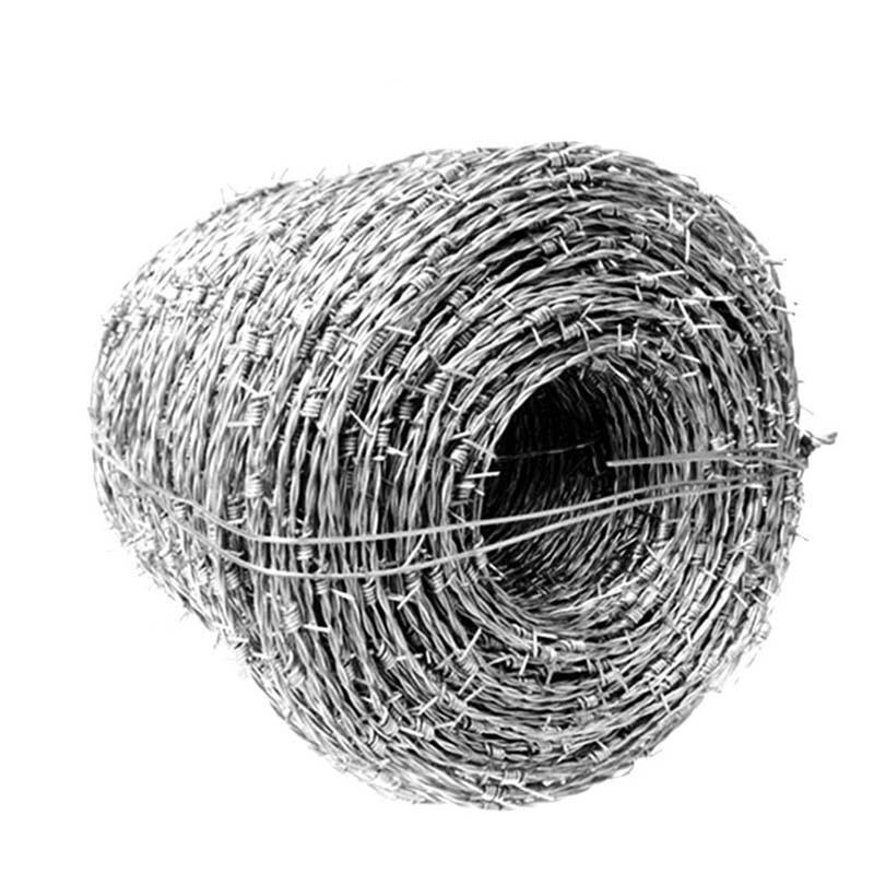 Galvanized Double-Strand Security Barbed Wire