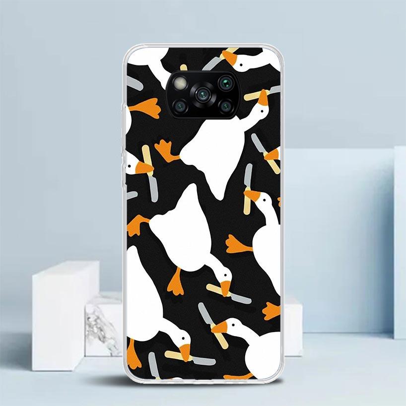 Cartoon Duck Goose Game Phone Case For Xiaomi Poco F7 Ultra X5 X6 X7 Pro M7 Redmi 15C 15 13C 13 12C 12 10C 10 10A 9 9C 9A 9T Cov