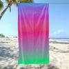 Super Beautiful Gradient Color Beach Towel, Soft And Absorbent, Essential For Camping, Swimming, And Beach Activities