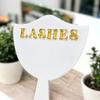 Eyelash Technician Photo Prop Acrylic Handheld Mirror Lash Beauty Cards For Social Media Lash Salon Lash Extension Displaytools