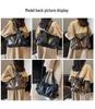 European & American Retro Solid Color PU Large Capacity Soft Leather Shoulder Tote