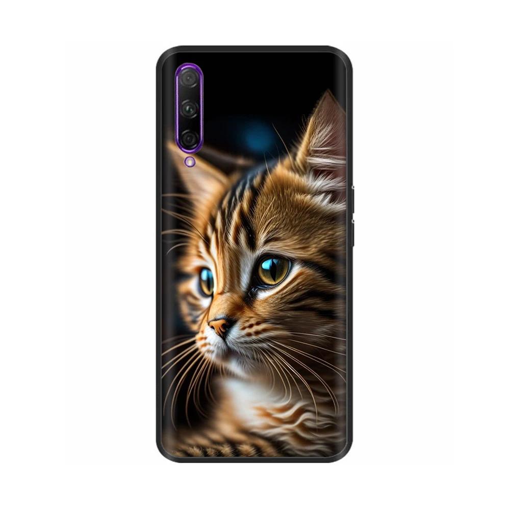Black Silicone Case For Huawei P Smart Pro Case Cute Soft Cover for Huawei P Smart Pro Fundas PSmart Pro Protective Shell Capas