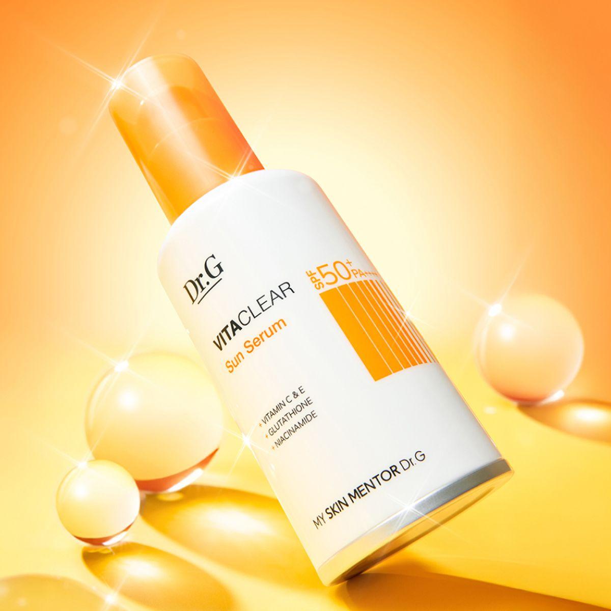 

Dr.G Vita Clear Sun Serum SPF50+ PA++++ 50ml — Brightening & Hydrating Daily UV Protection Serum