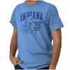 The Smurfs Indiana State Basketball Cartoon Womens or Mens Crewneck T Shirt Tee