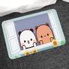 Bear Cartoon Kawaii D-Dudu B-Bubu Door Mat Washable Non-Slip Living Room Sofa Chairs Area Mat Kitchen Doormat Area Rug