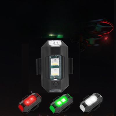 Ricarica a sette colori, luci lampeggianti per aereo, luci notturne senza cablaggio universale per droni, aeromodelli per moto, spie per auto