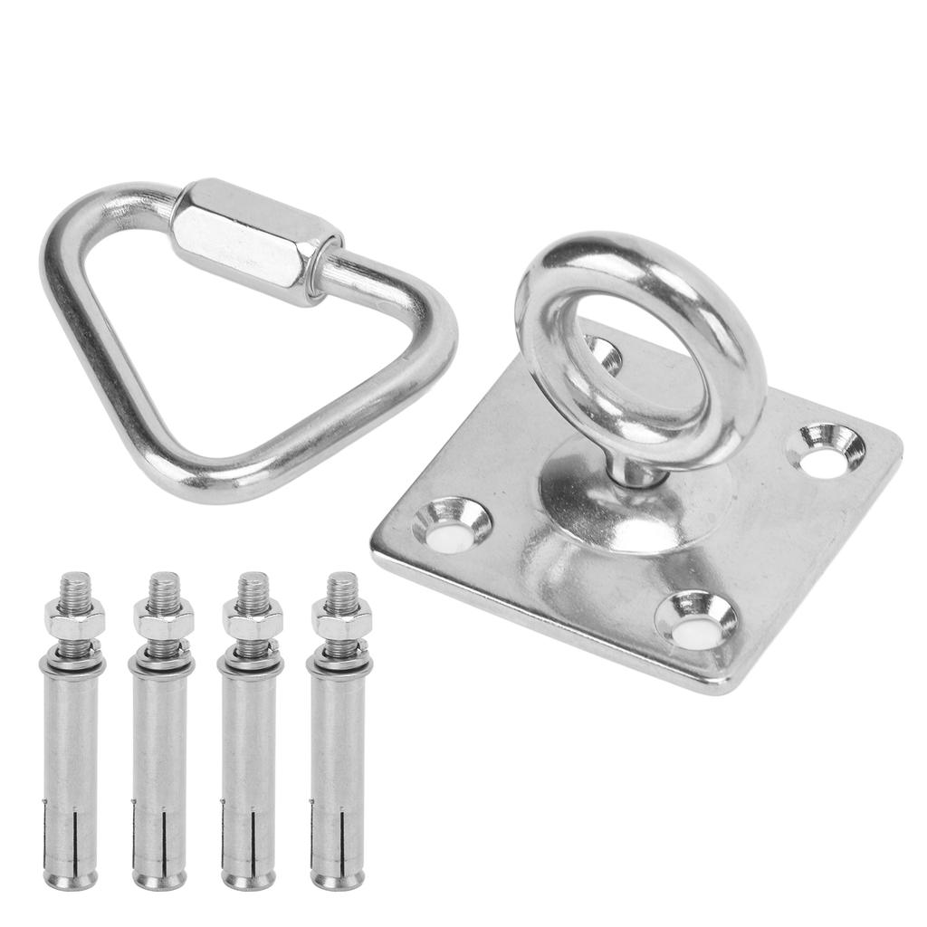 Suspension Bracket Hammock Mount Set with Square Fixing Hook Triangular Nut Buckle Expansion Screw