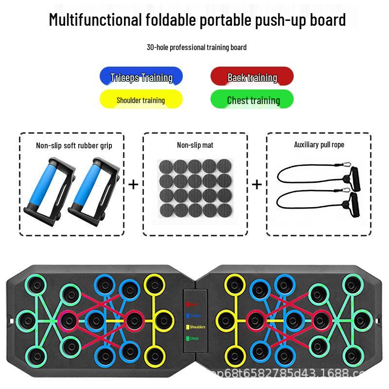Portable Multifunctional Push-up Board for Home Training - Pectoral and Abdominal Muscle Exercise Equipment for Men
