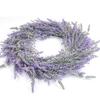 18 Inch Artificial Lavender Wreath for Front Door Summer Spring Purple Lavender Floral Wreath for Outdoor Indoor Wall Home Farmhouse Wedding Decor