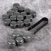 17mm Wheel Screw Cover Caps Set of 20 (16 Protectors + 4 Security-Style Locks) - Gray Replacement for Missing Lug Nut Covers, Fits Compatible Wheels,