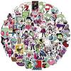 50pcs Invader Zim Stickers Funny Cartoon Anime Stickers for Kids Journal,Cute Aesthetic Cartoon Vinyl Waterproof Decals for Water Bottle Skateboard La