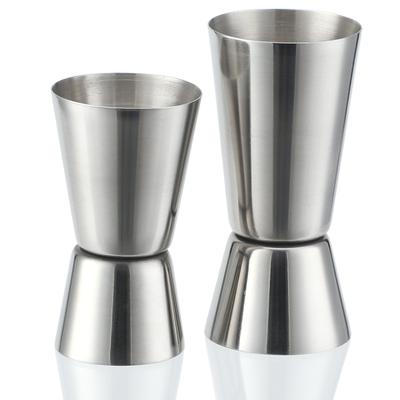 Stainless Steel Measuring Cup Two-Way Measuring Glass, Ounce Cup Double-Ended Bartending Measuring Cup