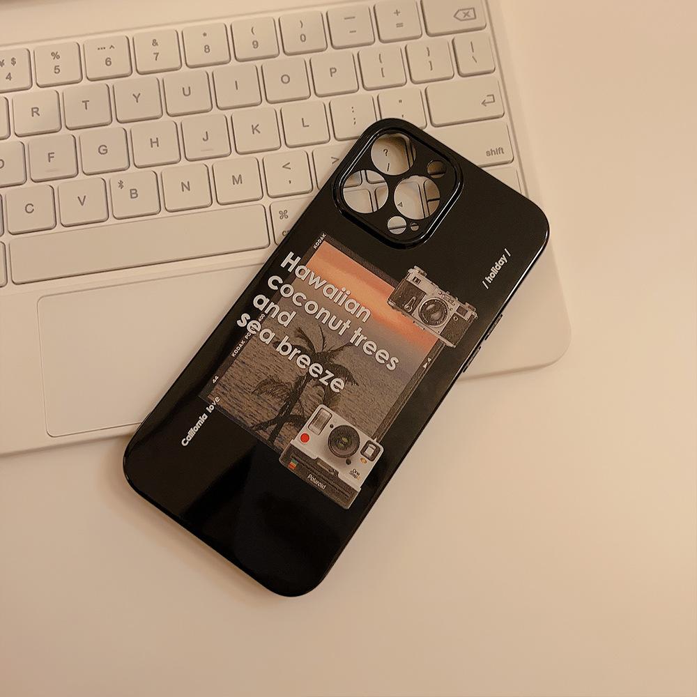 Illustration IPhone 16 IPhone Case 11 Black 13 Silicone 12 Suitable for 15pro Max Soft