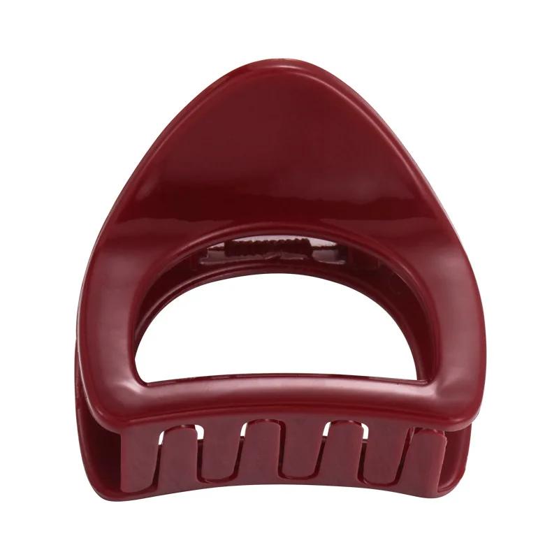 Retro Pumpkin Geometry Hair Claw Womens Girls Elegant Hairpins Shark Clips Crab Barrettes High Ponytail Half Tied Hair Headdress