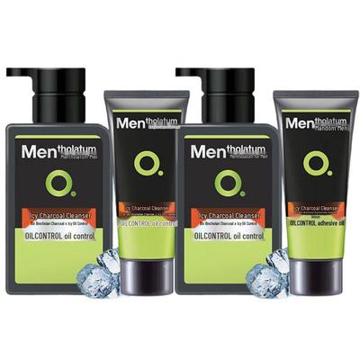 Mentholatum Pánský Ledově Chladivý Čisticí Gel na Obličej s Aktivním Uhlím
