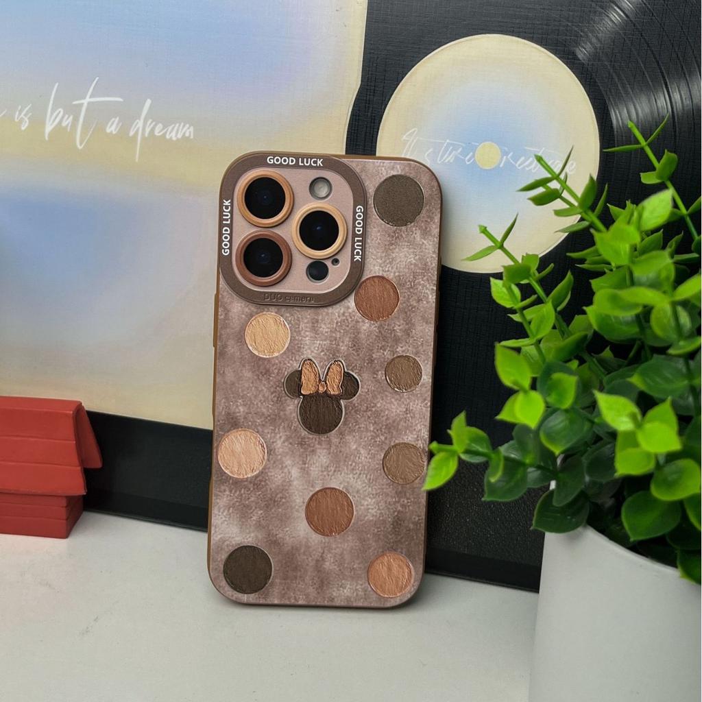 Mobile phone case with lanyard for Apple 17 brown mini 16promax autumn and winter 14 new 15 sets of 13 silicone soft case