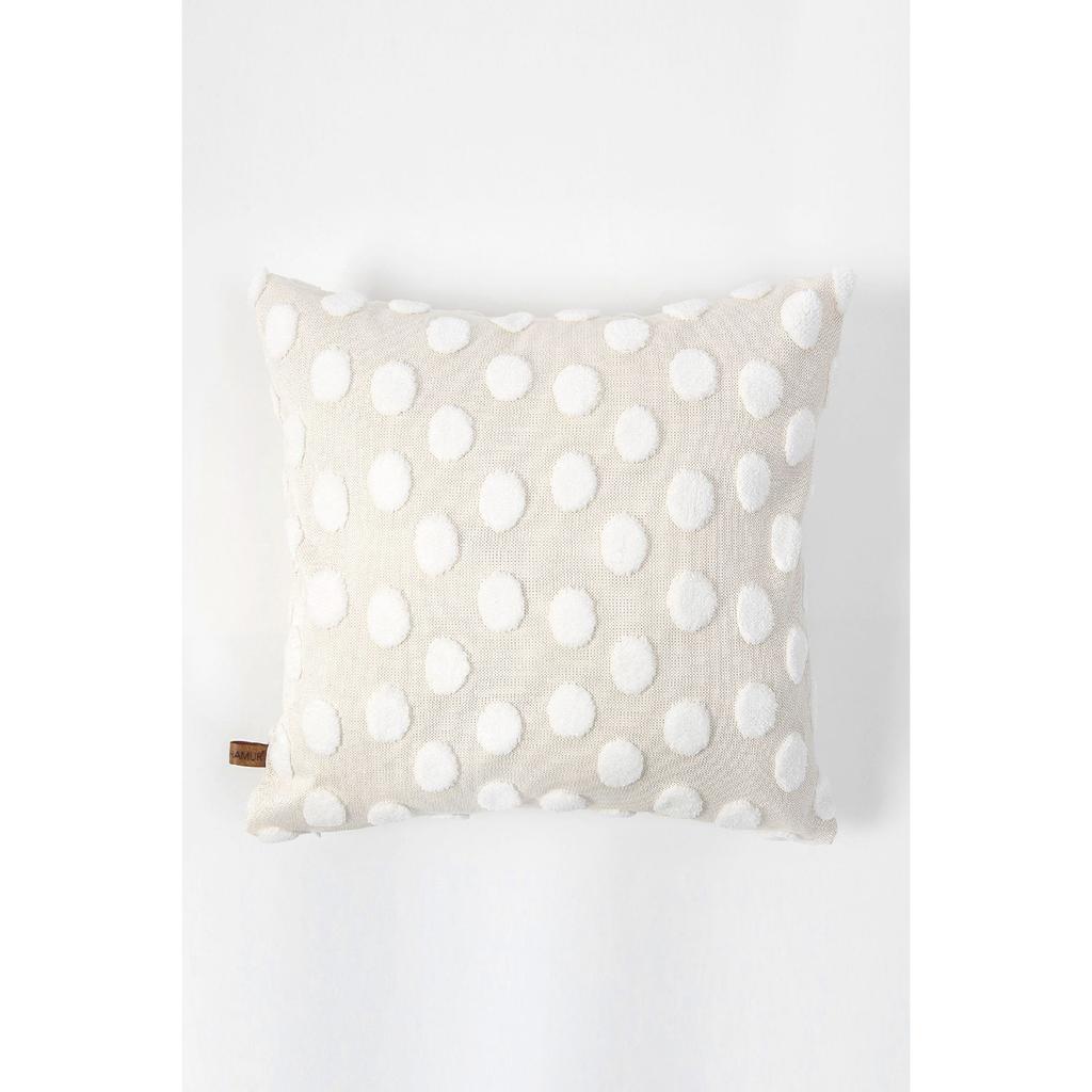 Bohemian Special Design Punch Pattern Decorative Throw Pillow Cover Point Ecru