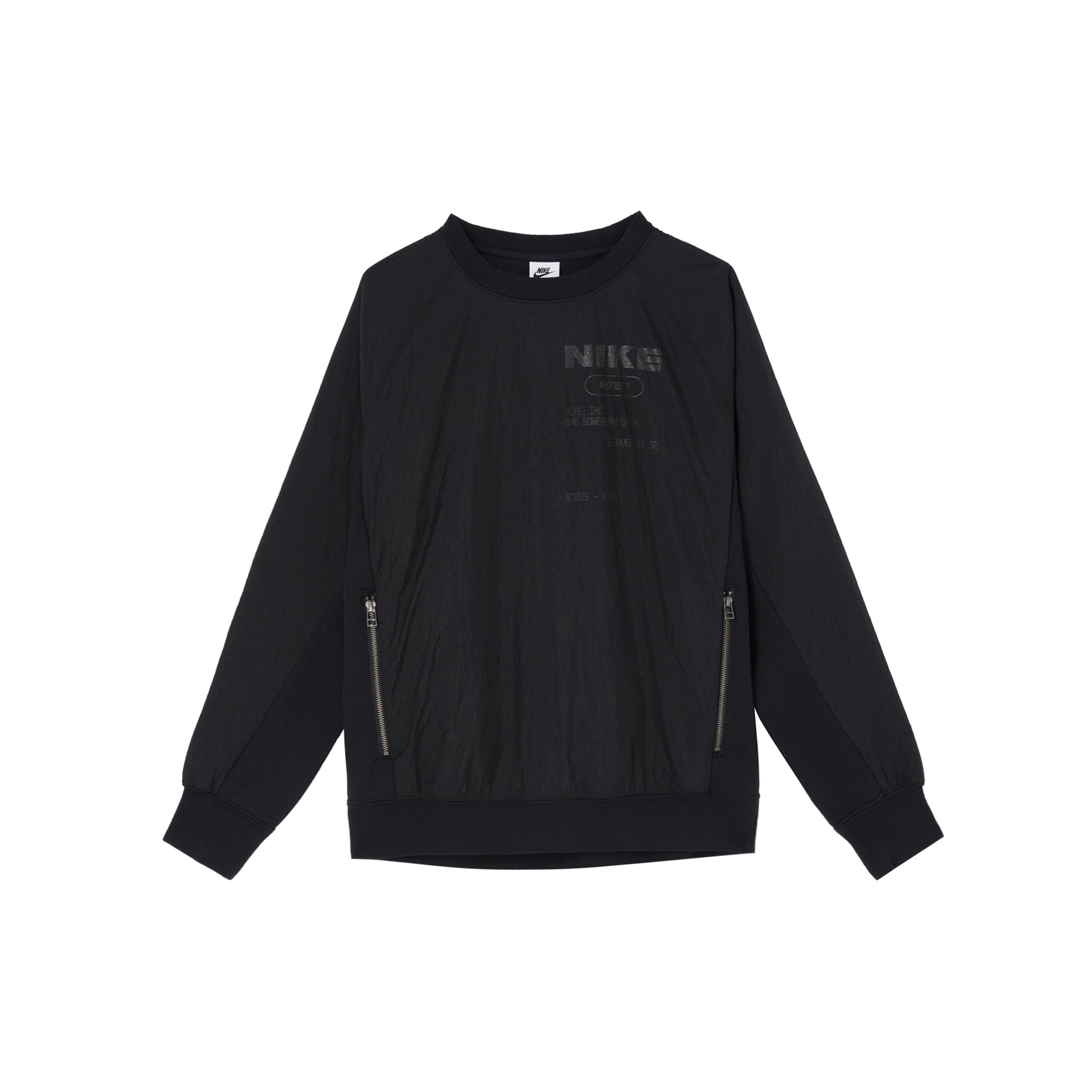 Мужские черные свитшоты Nike с круглым вырезом, средняя посадка DD5938-010 XXL
