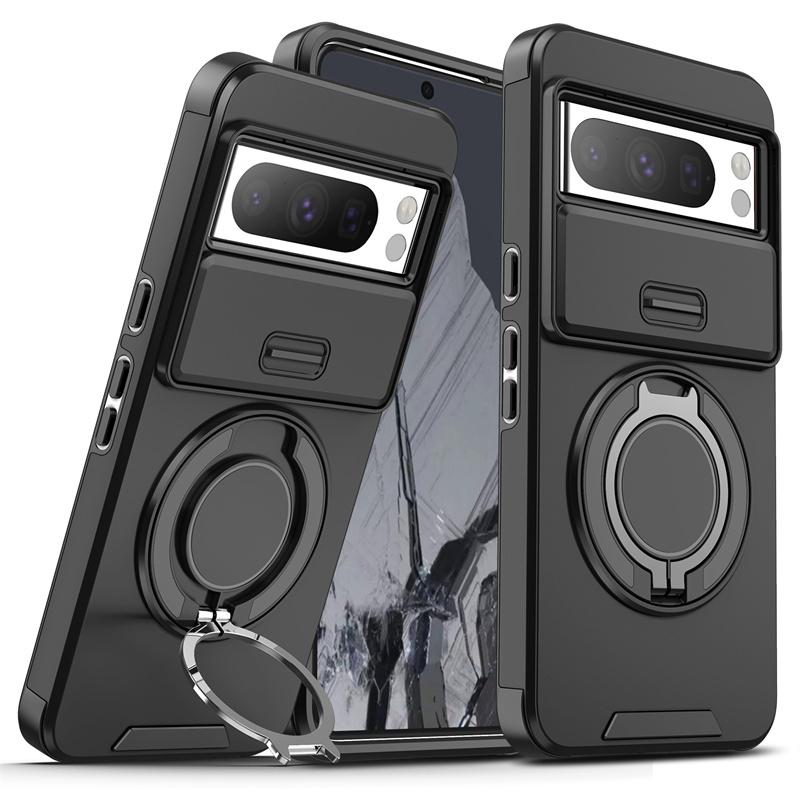 Shockproof Armor Case For Google Pixel 9 Pro XL 9Pro 5G Magnetic Ring Stand Phone Cover Pixel 7 8 Pro 8A 9A Camera Protect Funda