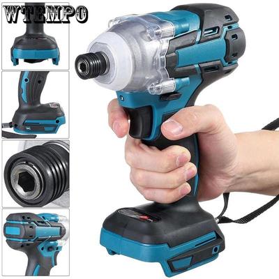 520N.m Brushless Electric Impact Wrench Cordless Impact Driver with LED Light Compatible with 18V Makita Battery Power Tools