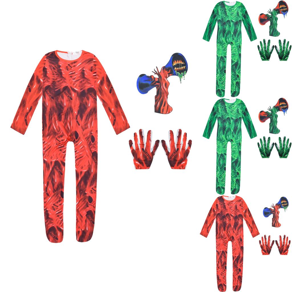 Halloween Siren Head Horror Costume Jumpsuit For Kids Spooky And Stylish Outfit!