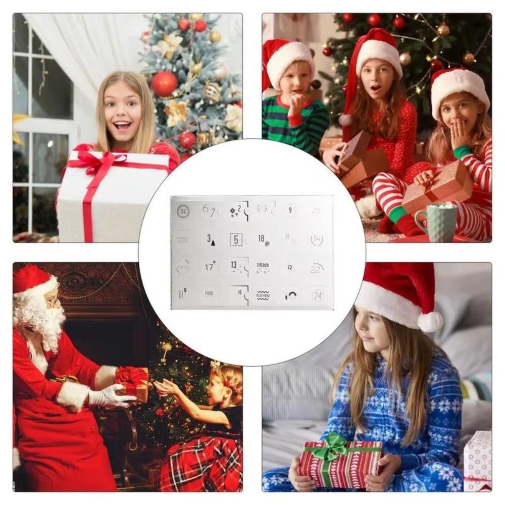 Χριστουγεννιάτικο Ημερολόγιο 2025 Το Ημερολόγιο Advent με Νήματα Διακόσμηση Φεστιβάλ Δείκτες Πλεκτού 24 Ημέρες Ημερολόγιο Αντίστροφης Μέτρησης για τα Χριστούγεννα Δώρα