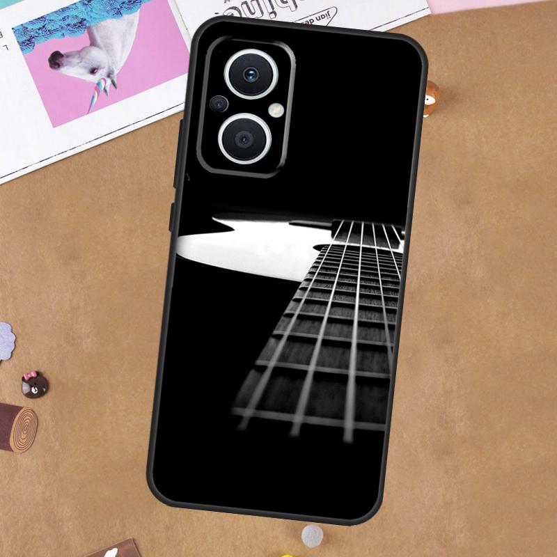 Vintage Music Guitars For OPPO Reno 13F 11F 12F 14F 10 11 12 13 14 Pro 8T 7 8 Lite OPPO Find X9 X8 X6 X5 Pro Case