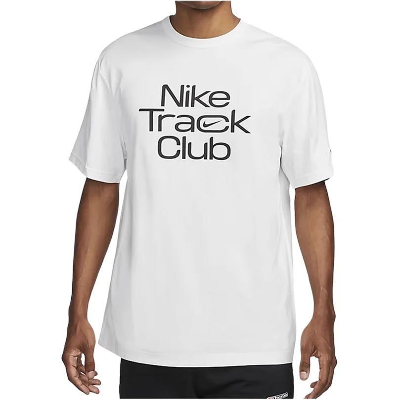 Nike T Shirts Men's White Crew Neck Moderate Straight Fit FB5513-121