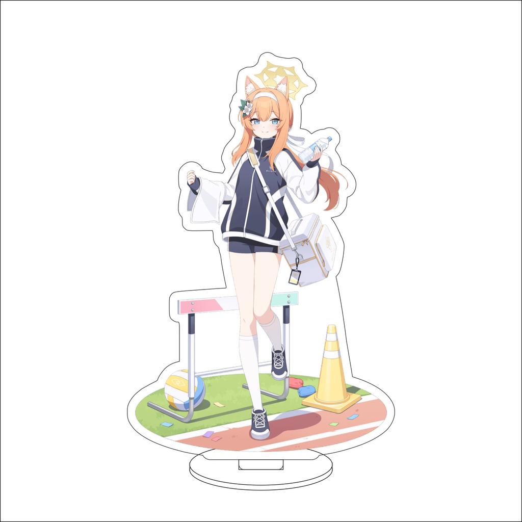 16CM Anime Blue Archive The Animation  Cosplay Acrylic Stand Ornaments Okusora Ayane Sorasaki Hina Figure Stand Halloween Gifts