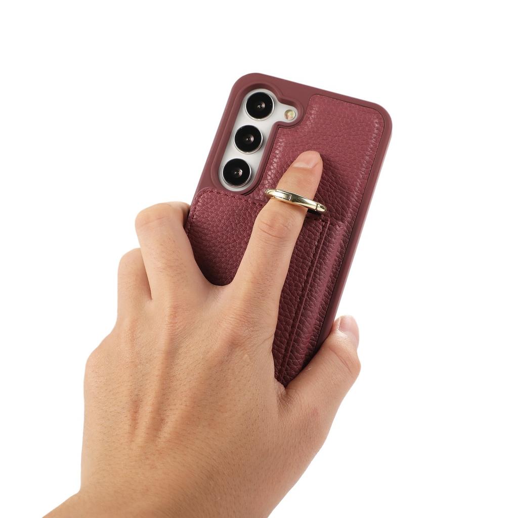 For Samsung Galaxy S23 & S23 Plus Case PU Leather Wallet Bag Grip Strap Holder Shoulder Long Crossbody Lanyard Ring Clasp Cover